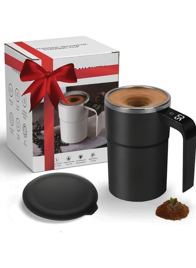 كوب خلط كهربائي قابل لإعادة الشحن عبر USB أبيض خلاط أوتوماتيكي بنقرة واحدة للقهوة والكاكاو والمخفوقات - Image 5